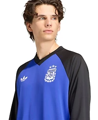 Adidas Men's Blue Argentina National Team 2026 Long Sleeve Pre-Match Top