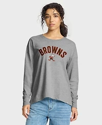 Fanatics Women's Heather Gray Cleveland Browns Hometown Legacy Long Sleeve T-Shirt