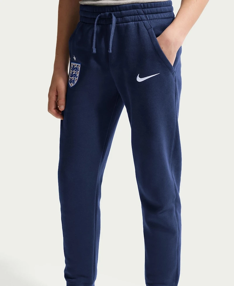 Nike Big Boys and Girls Navy England National Team Club Fleece Joggers