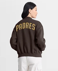 Fanatics Women's Brown San Diego Padres Oversized Rage Against Full-Zip Jacket