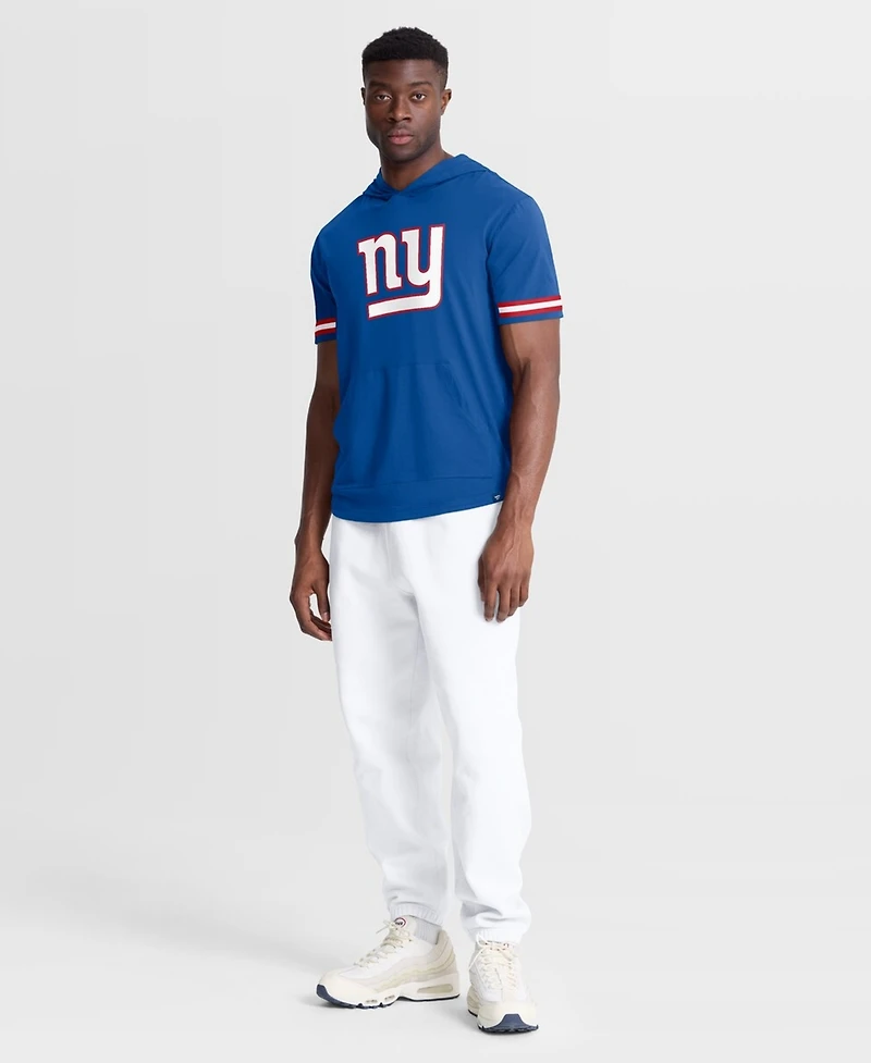 Fanatics Men's Royal New York Giants Optimal Play Short Sleeve Hooded T-Shirt