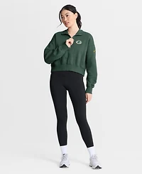 Nike Women's Green Bay Packers Phoenix Fleece Quarter-Zip Sweatshirt
