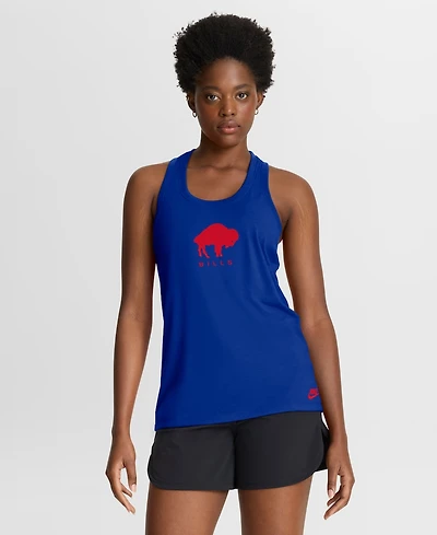 Nike Women's Royal Buffalo Bills Hurry Up Tri-Blend Dri-fit Tank Top