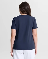 Nike Women's Navy New York Yankees Wordmark T-Shirt