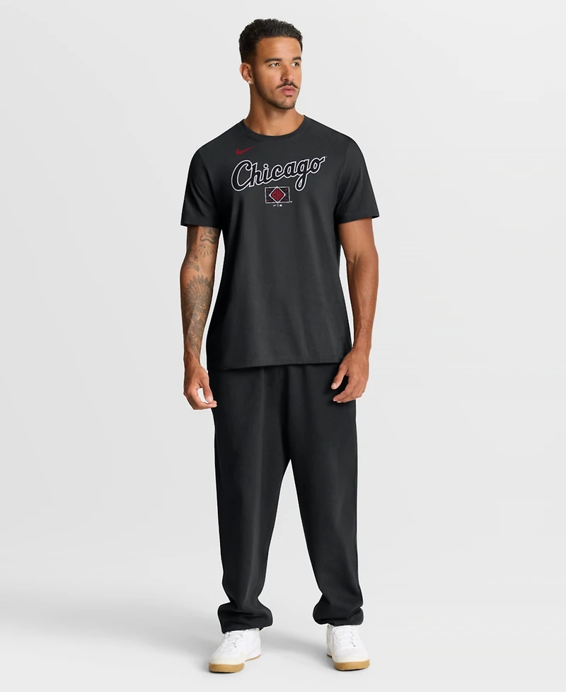 Nike Men's Black Chicago White Sox City Connect Wordmark T-Shirt