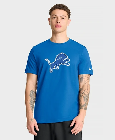 Nike Men's Blue Detroit Lions Essential Logo T-Shirt