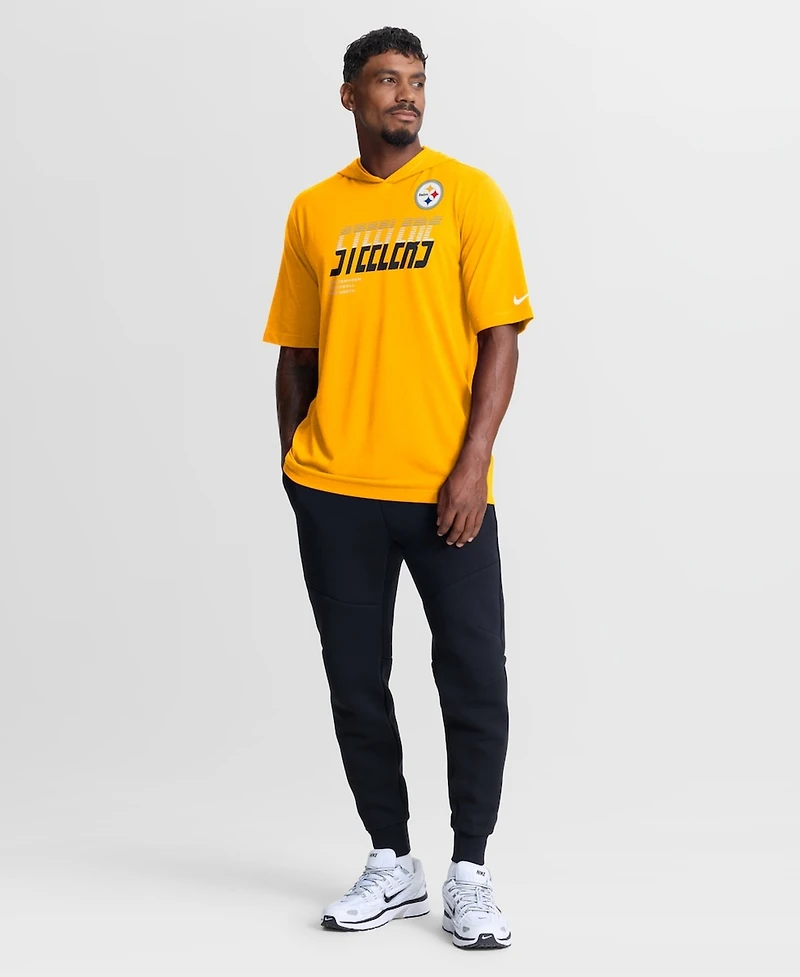 Nike Men's Gold Pittsburgh Steelers Tri-Blend Hooded T-Shirt