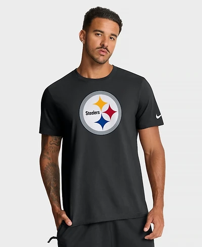 Nike Men's Black Pittsburgh Steelers Essential Logo T-Shirt