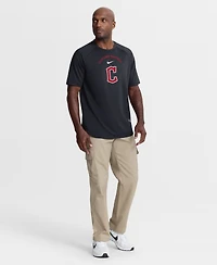Nike Men's Navy Cleveland Guardians Authentic Collection Batting Practice Pre-Game Raglan Dri-fit Top