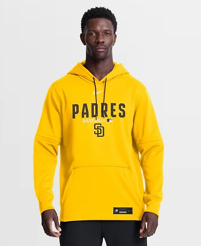 Nike Men's Gold San Diego Padres Authentic Collection Therma-fit Hoodie
