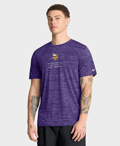 Nike Men's Purple Minnesota Vikings Velocity Ball Carrier Dri-fit T-Shirt