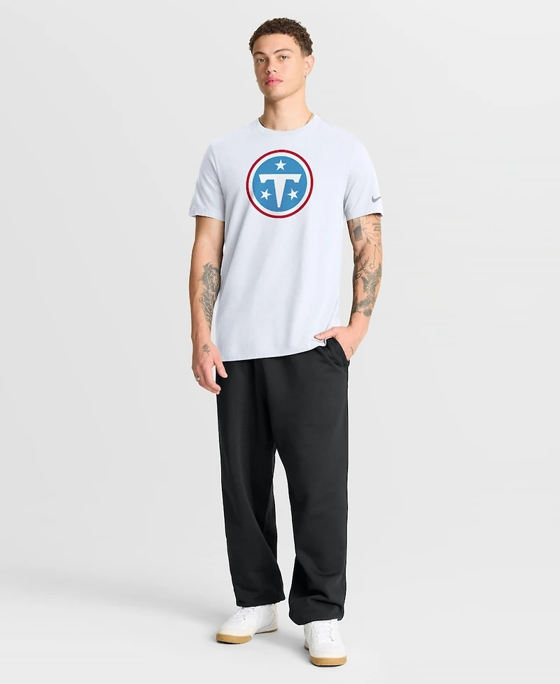 Nike Men's White Tennessee Titans Essential Logo T-Shirt