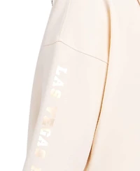 Starter Women's Cream Las Vegas Raiders Pastels Relaxed Travel Hoodie