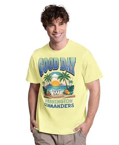 Margaritaville Men's Yellow Washington Commanders Good Day T-Shirt