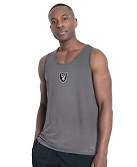 Msx by Michael Strahan Men's Charcoal Las Vegas Raiders Energy Tank Top