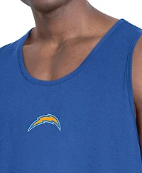 Msx by Michael Strahan Men's Royal Los Angeles Chargers Energy Scoop Neck Tank Top