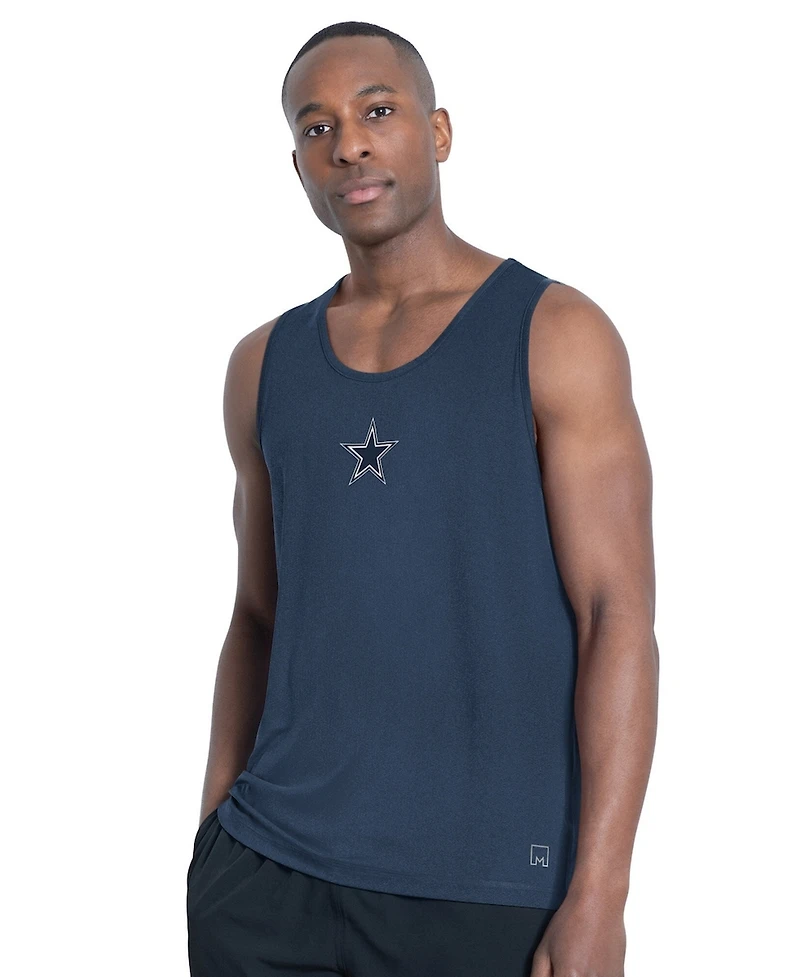 Msx by Michael Strahan Men's Navy Dallas Cowboys Energy Scoop Neck Tank Top