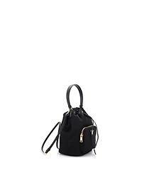 Pre-Owned Prada Small Drawstring Bucket Bag Tessuto