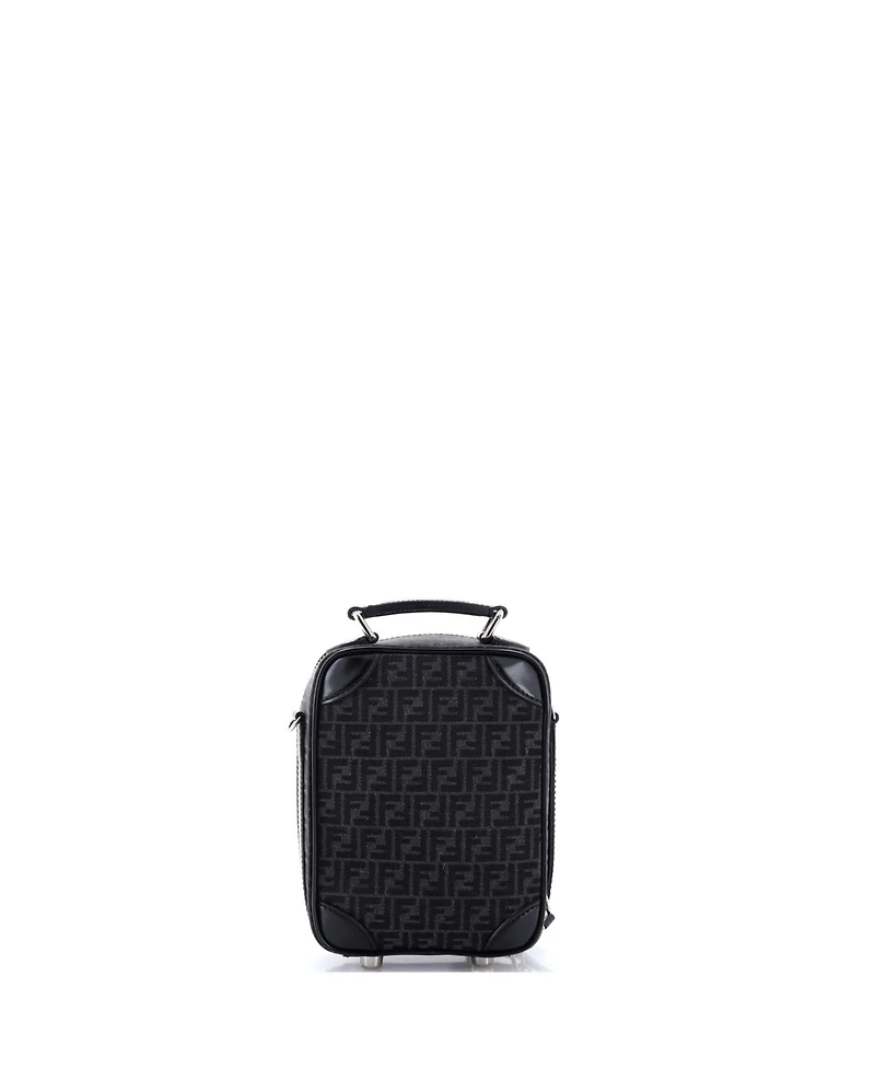 Pre-Owned Fendi Mini Trolley Crossbody Bag Fabric Jacquard
