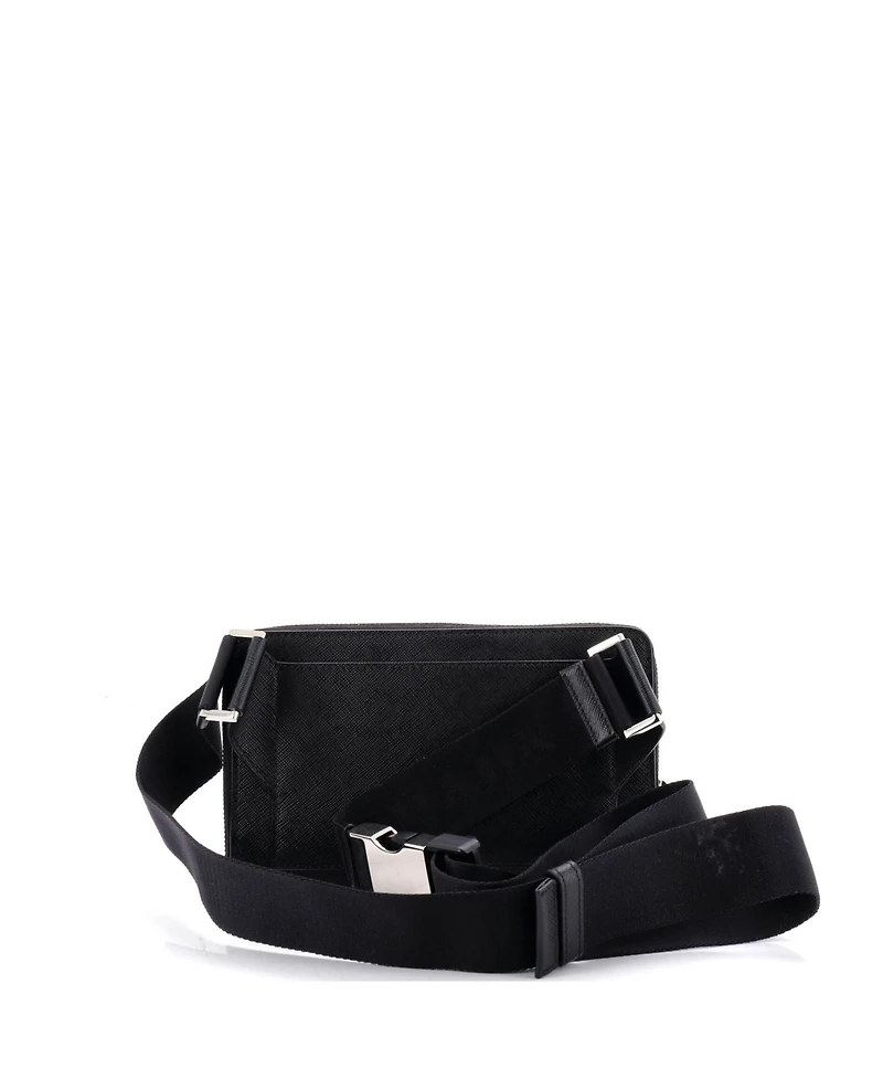 Pre-Owned Prada Zip Around Front Pocket Belt Bag Saffiano Leather