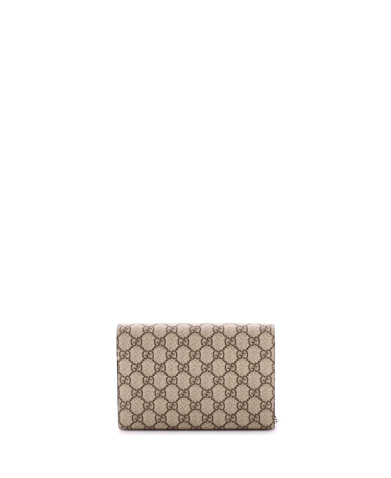Pre-Owned Gucci Small Dionysus Chain Wallet Gg Coated Canvas