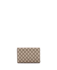 Pre-Owned Gucci Small Dionysus Chain Wallet Gg Coated Canvas