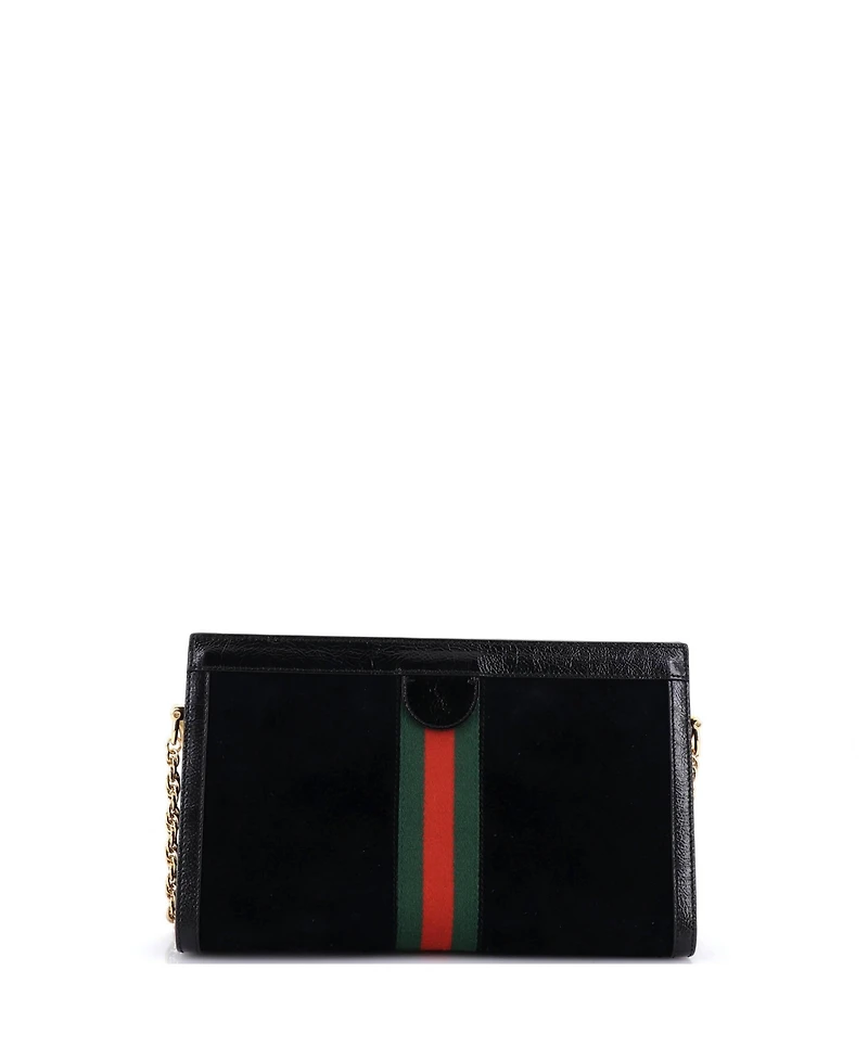 Pre-Owned Gucci Medium Ophidia Chain Shoulder Bag Suede