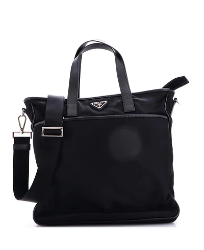 Pre-Owned Prada Large Convertible Pocket Zip Tote Tessuto