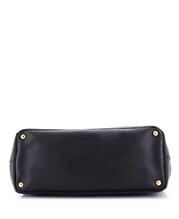 Pre-Owned Prada Xl Double Zip Lux Convertible Tote Saffiano Leather