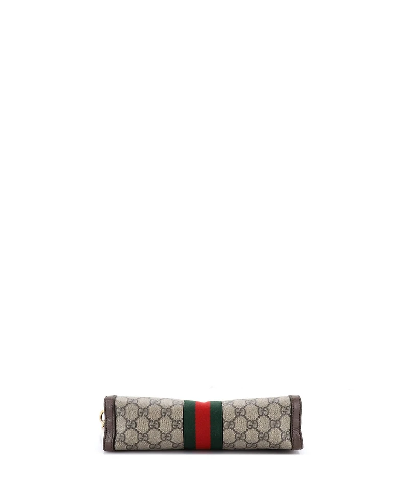 Pre-Owned Gucci Small Ophidia Chain Shoulder Bag Gg Coated Canvas