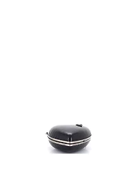 Pre-Owned Saint Laurent Love Heart Chain Box Clutch Embossed Leather