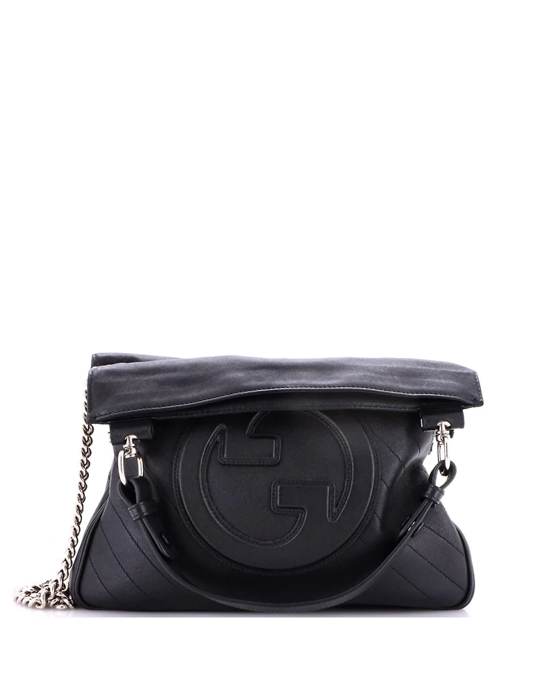Pre-Owned Gucci Small Blondie Nm Tote Diagonal Quilted Leather