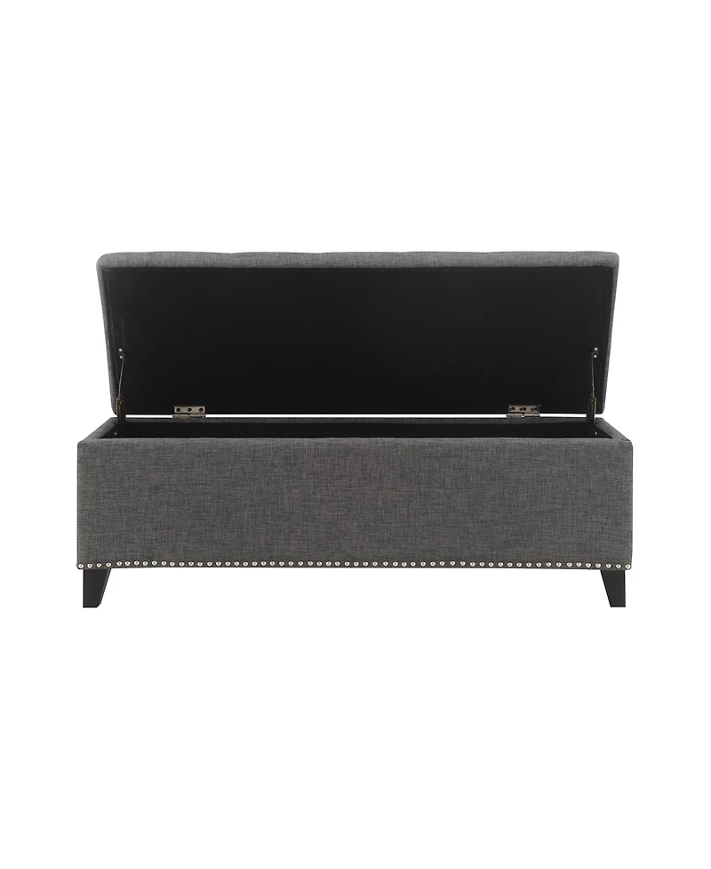 flynama 47.5" Linen Storage Ottoman, 500 lbs