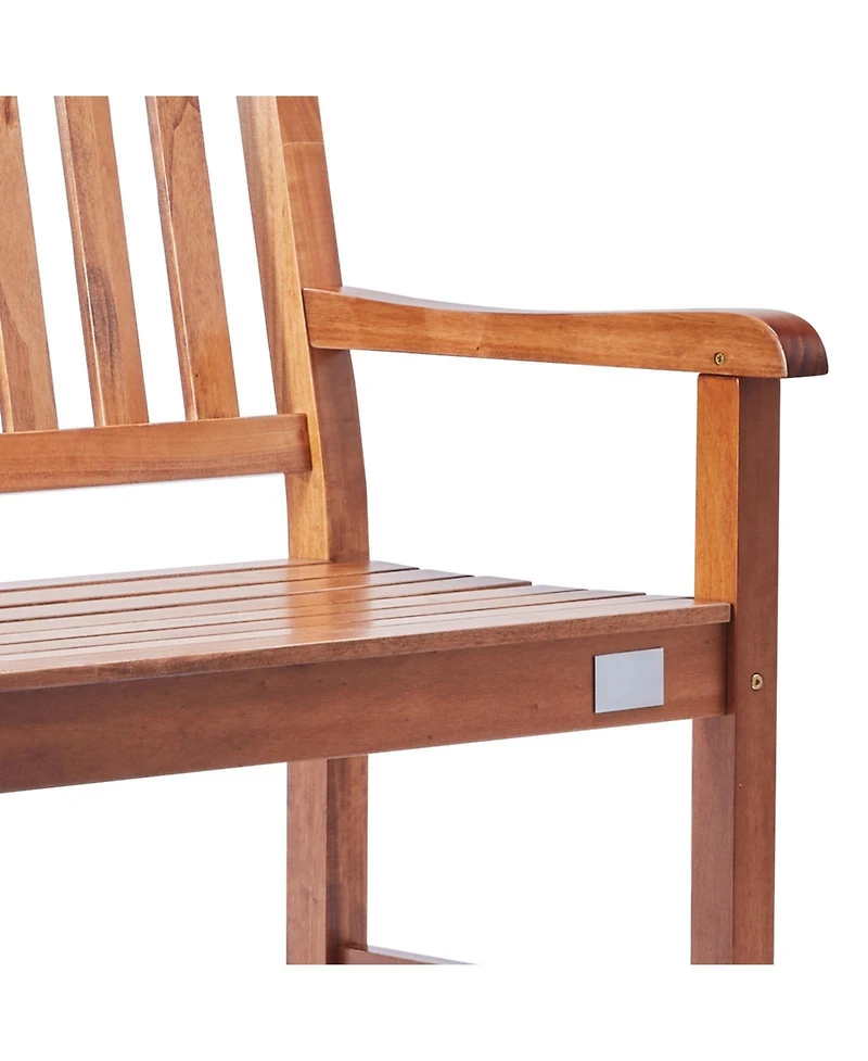 flynama 50" Outdoor Wood Garden Bench with Backrest, 800 lbs Capacity