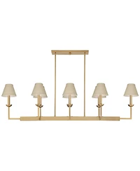 Possini Euro Design Kime 50inch W 8-Light Island Chandelier with Shades