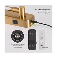 Midola Battery Operated Wall Sconces with Remote Control, Led Rechargeable Lights for Wall Wireless Led Lights for Bedroom with Magnetic Fixtures