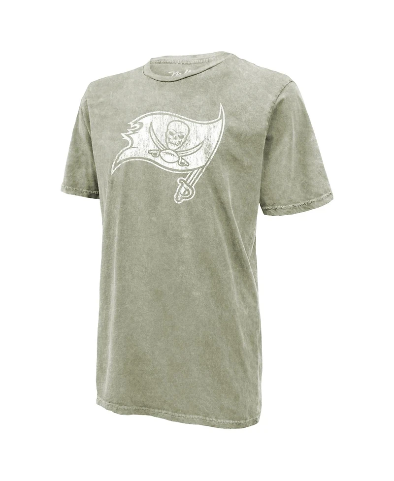 Majestic Threads Men's Baker Mayfield Moss Green Tampa Bay Buccaneers Mineral Wash Name Number T-Shirt