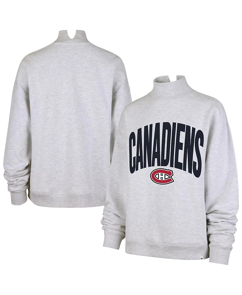 '47 Brand Women's Heather Gray Montreal Canadiens Subtle Muse Sweatshirt