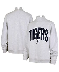 '47 Brand Women's Heather Gray Detroit Tigers Subtle Muse Mock Neck Sweatshirt