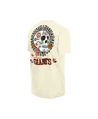 New Era Men's Natural San Francisco Giants Dia de los Muertos Sugar Skull T-Shirt
