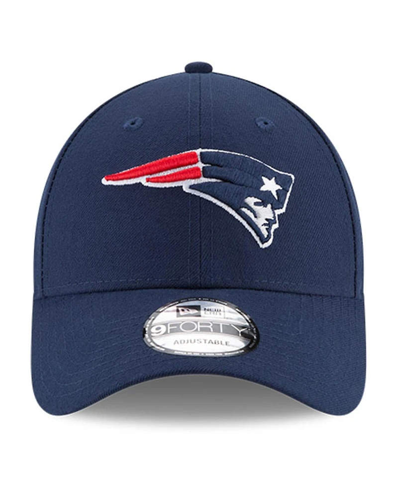 New Era Big Boys and Girls Navy New England Patriots 9FORTY Adjustable Hat
