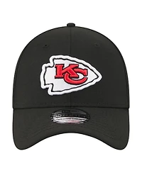 New Era Men's Black Kansas City Chiefs Core Team 39THIRTY Flex Hat
