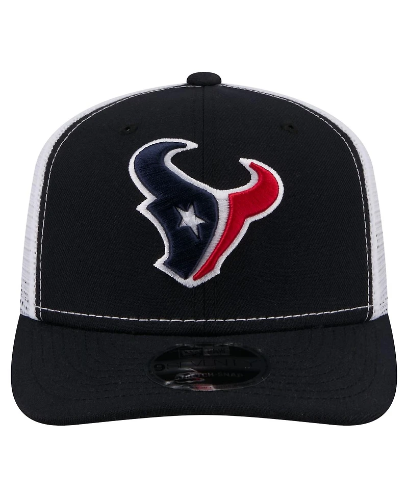 New Era Men's Navy Houston Texans 9SEVENTY Trucker Adjustable Hat
