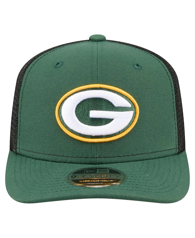 New Era Men's Green Green Bay Packers 9SEVENTY Trucker Adjustable Hat