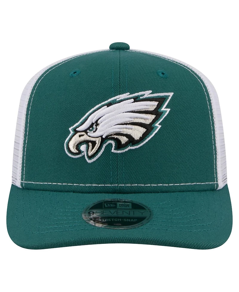 New Era Men's Kelly Green Philadelphia Eagles 9SEVENTY Trucker Adjustable Hat