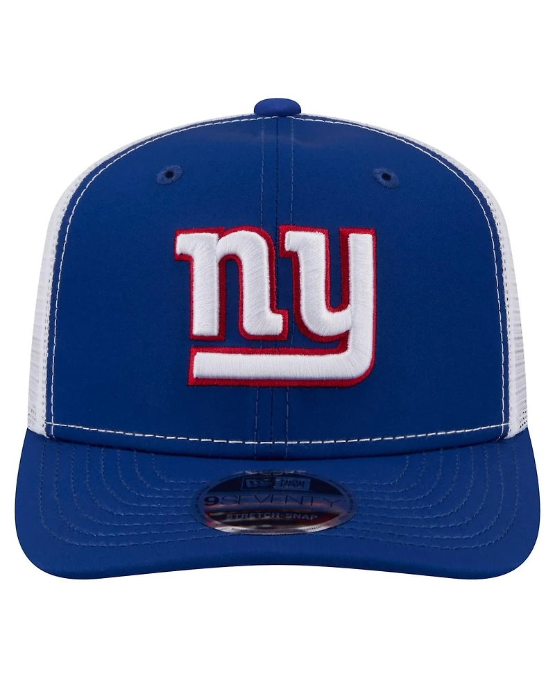New Era Men's Royal New York Giants 9SEVENTY Trucker Adjustable Hat