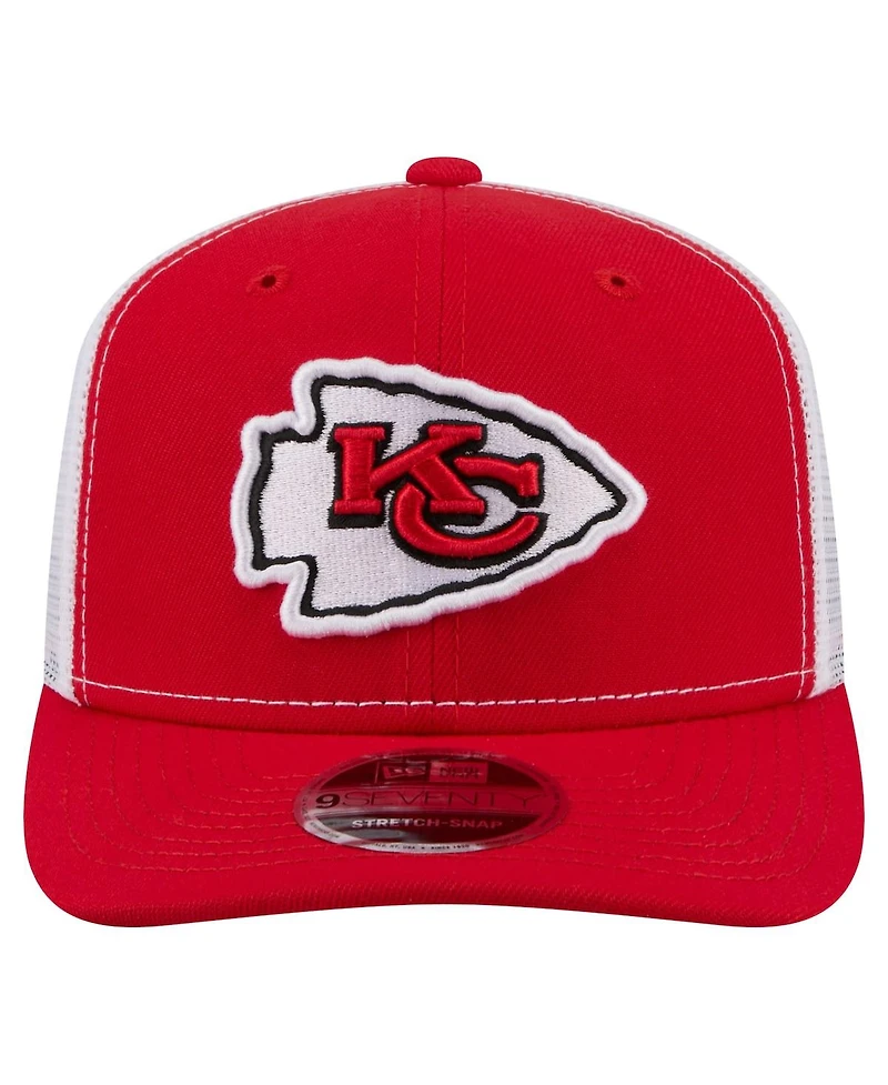 New Era Men's Red Kansas City Chiefs 9SEVENTY Trucker Adjustable Hat