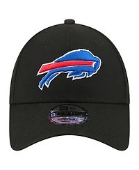 New Era Men's Black Buffalo Bills Core Team 9FORTY Adjustable Hat