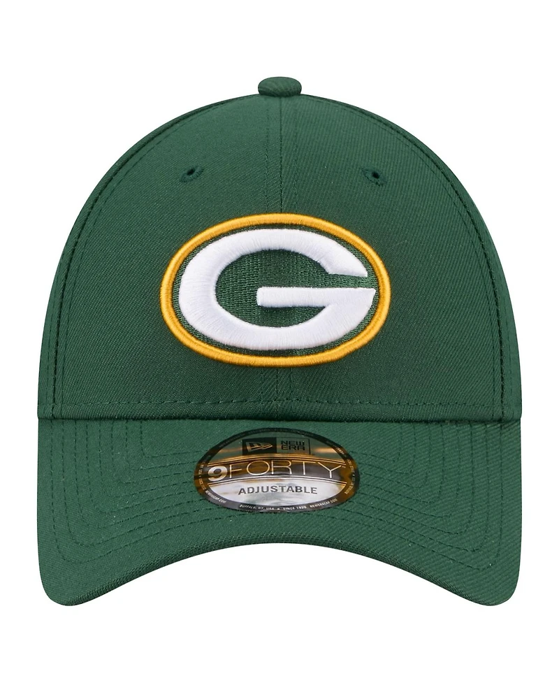 New Era Men's Green Green Bay Packers Core Team 9FORTY Adjustable Hat