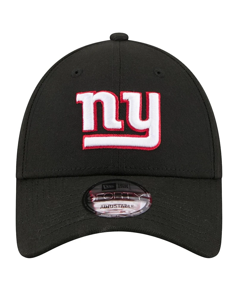 New Era Men's Black New York Giants Core Team 9FORTY Adjustable Hat